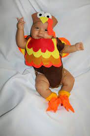 Diy Turkey Costume Disfraz De Pavo Accion De Gracia Felt Baby Turkey Costume Baby Costumes Baby Turkey