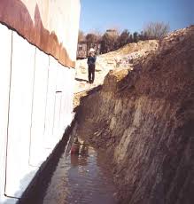 The depth depends on foundation plantings, soil type, and amount of surface water. Exterior Foundation Waterproofing Membrane Moisture Barrier Advanced Foundation Repair