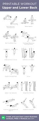 Upper And Lower Back Back Workout Lower Back Exercises Printable Workouts