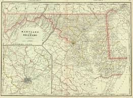 map antique maryland and delaware map map of delaware vintage maps pinterest