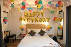 Birthday Room Decoration Birthday Decorations At Home Birthday Room Decorations Birthday Balloon Decorations