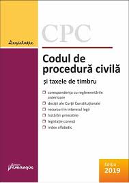 Ordonanta de urgenta a guvernului privind modificarea codului de procedură penală. Codul De Procedura Civila Si Taxele De Timbru Editie Actualizata La 8 Mai 2019 Editura Hamangiu