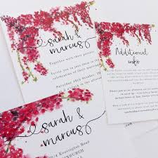 Collections Wedding Invitations Pink Wedding Invitations Bougainvillea Wedding