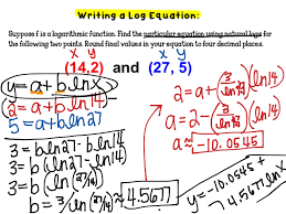 Examples of how to find the derivative of different kinds of. Writing Log Equation Through Two Points Math Precalculus Logarithms Showme