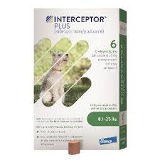Interceptor is the better heartworm prevention treatment for dogs because it also includes prevention treatment against roundworms, hookworms, whipworms, and tapeworms. Interceptor Plus Chewable For Dogs Milbemycin Oxime Praziquantel Green 8 1 25 Lbs 6 Chewables Pet Supplies Delivered