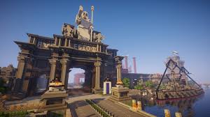The Military District Entrance Minecraft City Minecraft City Buildings Minecraft Architecture