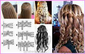 Oversized waterfall braid for ombre hair. Waterfall Braid Hairstyles For Short Hair Easy Braid Haristyles