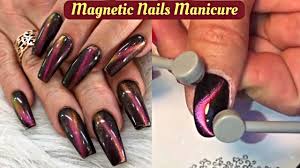 New Magnetic Nail Polish In Action Cat Eyes Magic Nails Magnetic Nail Polish Magnetic Nails Cat Eye Nails Polish