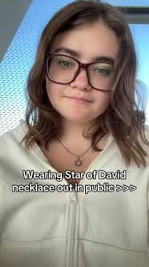 Wearing Star of David Necklace