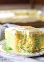 Lemon Lime Jello Poke Cake Recipe Clevelry Simple Recipe Jello Cake Recipes Poke Cake Jello Homemade Frosting