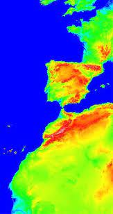 Elevation Map Of Spain 2