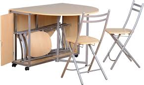 Folding tables and folding chairs are great space savers and can be easily stowed away when not in use. Folding Dining Set With 4 Chairs Storage Saver Dining Room Furniture Ebay