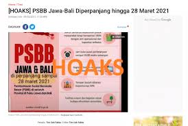 Keputusan tersebut sesuai dengan peraturan pemerintah (pp) nomor 21 tahun 2020 tentang pembatasan sosial berskala besar dalam. Salah Psbb Jawa Bali Di Perpanjang Sampai 28 Maret 2021 Hoax Buster Covid19 Go Id