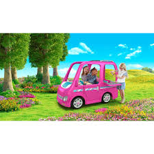 Power Wheels Barbie Dream Camper Ride On Vehicle Walmart Com Barbie Dream Power Wheels Barbie
