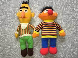 Vtg 1970 S Kickerbocker Sesame Street Bert Ernie Plush Toy Dolls Plush Toy Dolls Sesame Street Nostalgic Toys