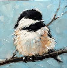 Abstract Bird Paintings On Canvas 60 Beautiful Examples Of Acrylic Painting 2020 Updated Greenorc Chickadee Art Beginner Painting Birds Painting