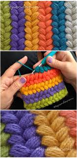 Puntos tejidos a crochet, ganchillo o gancho paso a paso fácil y rápido de tejer en video tutorial, puntos tejidos para cobija, . 200 Ideas De Puntos Fantasia En Crochet Crochet Stitches Tejidos A Crochet Croche Puntos