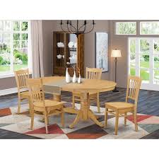 Check spelling or type a new query. Double Pedestal Table Set With Dining Table And Kitchen Dining Chairs Oak Finish Pieces Option Overstock 14366648
