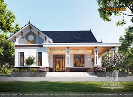 Thiết kế nhà cấp 4 hiện đại mái Thái 4 phòng ngủ (CĐT: bà Linh - Thái Bình)  BT11573