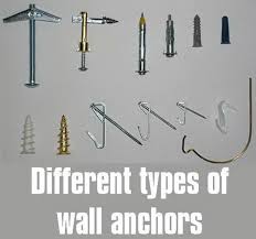 Picture Of Types Of Anchors Drywall Anchors Wall Anchors Drywall