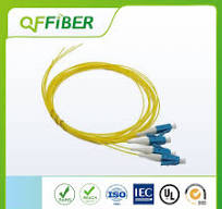 LC Upc Sm 12 Core Bundle Fan-out Fiber Optic Pigtail