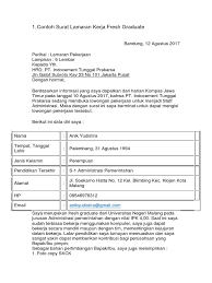 Jika anda berminat, anda bisa lihat info lengkapnya di bawah ini. Contoh Surat Lamaran Kerja