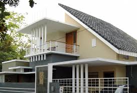 Model balkon rumah tingkat minimalis ini sangat cocok untuk diterapkan pada rumah tingkat 3 dengan balkon yang memanjang. Desain Rumah Atap Miring 2 Lantai Dengan Balkon Di Depan Cek Bahan Bangunan