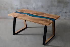 Custom Resin Table Made Of Aok Wood Wooden Live Edge Table With Blue Resin Epoxy Table River Table With Steel Legs Conference Table Live Edge Table Resin Table Table