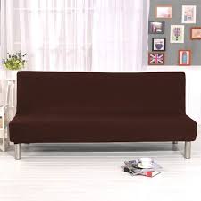 Divani senza braccioli di design informazioni dettagliate immagini ad alta risoluzione cad cataloghi rivenditori nei dintorni. Jian Ya Na Pieghevole Divano Letto Futon Di Colore Solido Senza Braccioli Fodera In Poliestere Tessuto Elastico All Inclusive Copertura Di Coffee Set Divani Soggiorno Bepco Ee
