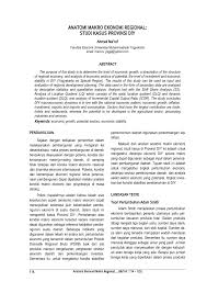 Sebab, di awal persidangan, ia sudah menjalani masa penahanan selama persis satu bulan. Pdf Anatomi Makro Ekonomi Regional Studi Kasus Provinsi Diy