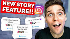 NEW Instagram Story Feature | "Add Yours" Chain Story (How To Use ...