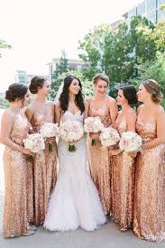 Must See Rose Gold Bridesmaid Dresses Paired With Blush Bouquets Rose Gold Bridesmaid Dress Long Rose Gold Bridesmaid Dress Long Gold Bridesmaid Dresses