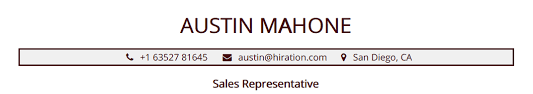 sales representative resume: the