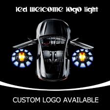 Marve Iron Man Welcome Light Ghost Shadow Car Led Emblem Car Door Puddle Light Led Cree Q5 For Nisson Toyota Vw Bmw Ford 1 Led Logo Lighting Logo Ghost Lights