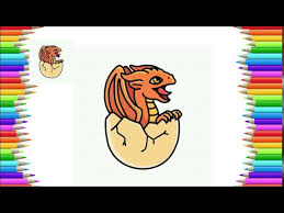 It's sitting, so the limbs are mostly hidden and thus easy to draw. How To Draw Cute Baby Dragon Dragon Easy Drawing Lesson Youtube