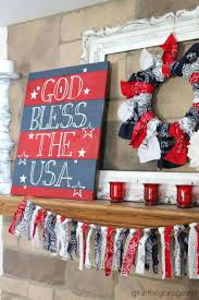 Better late than never right? Festive 4th Of July Mantle Designs