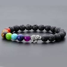 Trunk Chakra Lava Stone Essential Oil Bracelet Diffuser Essential Oil Bracelet Lava Bead Bracelet Lava Bead Jewelry
