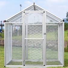 Outdoor Walk In Bird Aviary For Sale Sl Large White Aluminum Bird Cage Parrot Cockatiel Macare Walk In Aviary W 4peg New Cage With Single Door Azoteas Jaulas Pericos