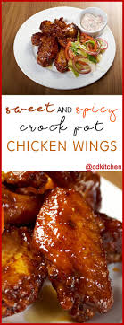 Sweet And Spicy Crock Pot Chicken Wings Recipe Cdkitchen Com