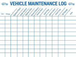 17 Vehicle Maintenance Log Templates Free Download
