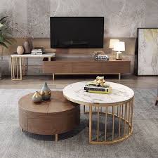 Qljjsd luxury marble sofa side table corner table living room sofa end bedside table small round coffee table (color : Follow Vogue Designer For More Modern Round Coffee Table With Storage Done By Homary Tag Y Style Table Basse Table Basse Deco Interieur Salon