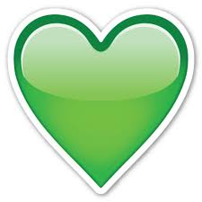Green Heart Emojistickers Com Heart Emoji Emoji Emoji Stickers