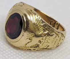 The value of a class ring is determined by the metal used to make it. Gorgeous 1920 Usna Class Ring 14k Gold Flying Tiger Antiques Online Store
