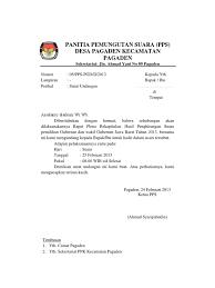 Contoh surat undangan ke gubernur. Surat Undangan Rapat Pleno Pdf