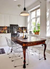 how to mix old and new in your home home decor kitchen contemporary kitchen antique dining tables