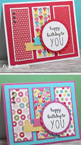 This will give you the basic layout for your card, and so now it is time to thank you so much for joining me for this paper crafting idea about making a simple hand made greeting card! Birthday Cards Made With Pretty Papers Simple Birthday Cards Birthday Cards Diy Kids Birthday Cards