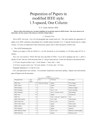 Otherwise use this document as an instruction set. Ieee Format Modified For Single Column Double