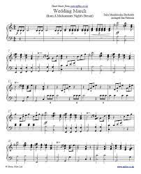 Wedding March From Mendelssohn S A Midsummer Night S Dream Sheet Music Classical Sheet Music Song Notes