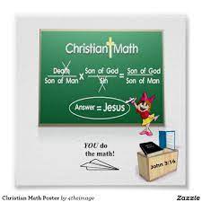 Christian Math Poster Zazzle Com Math Poster Christian Posters Math