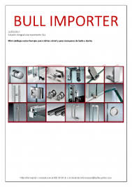 • mamparas para baño estándar: Nuevo Catalogo De Herrajes Para Vidrio Y Mamparas Bull Importer